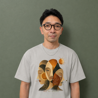 CALM HUMAN 003 - MURAYAN ALL MY FACES Graphic Tee