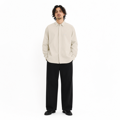 CALM HUMAN 001 - SIGNATURE OVERSIZED COACH SHIRT