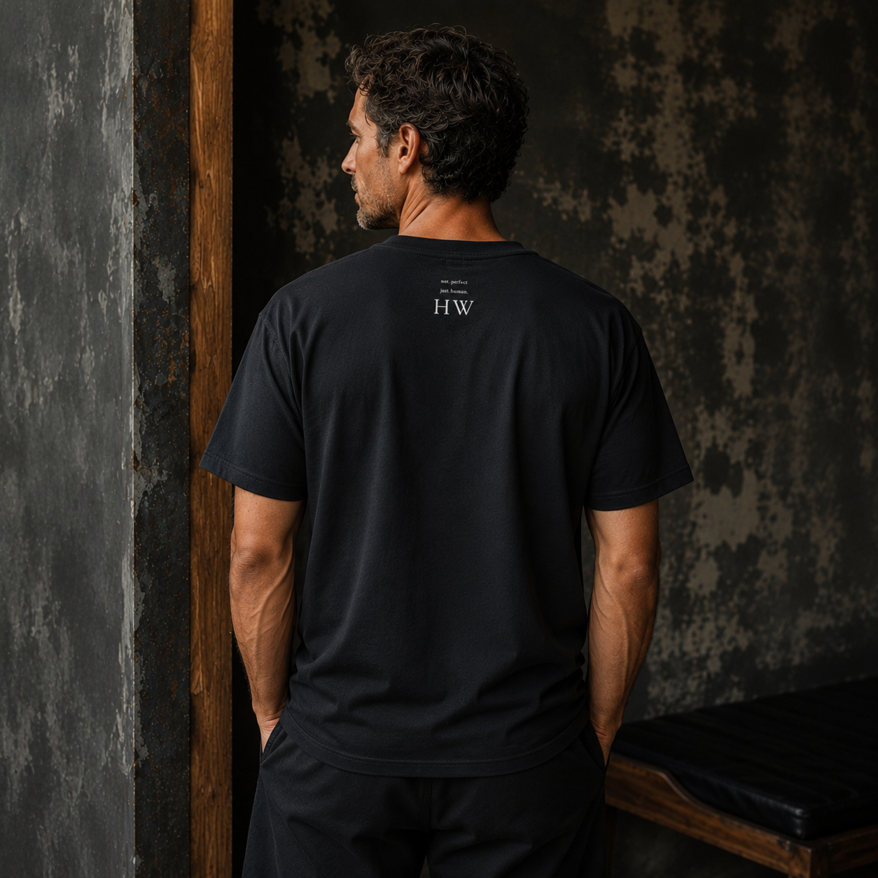 Personalized Not Perfect Just Human Shirt - Minimalist Japandi Tee