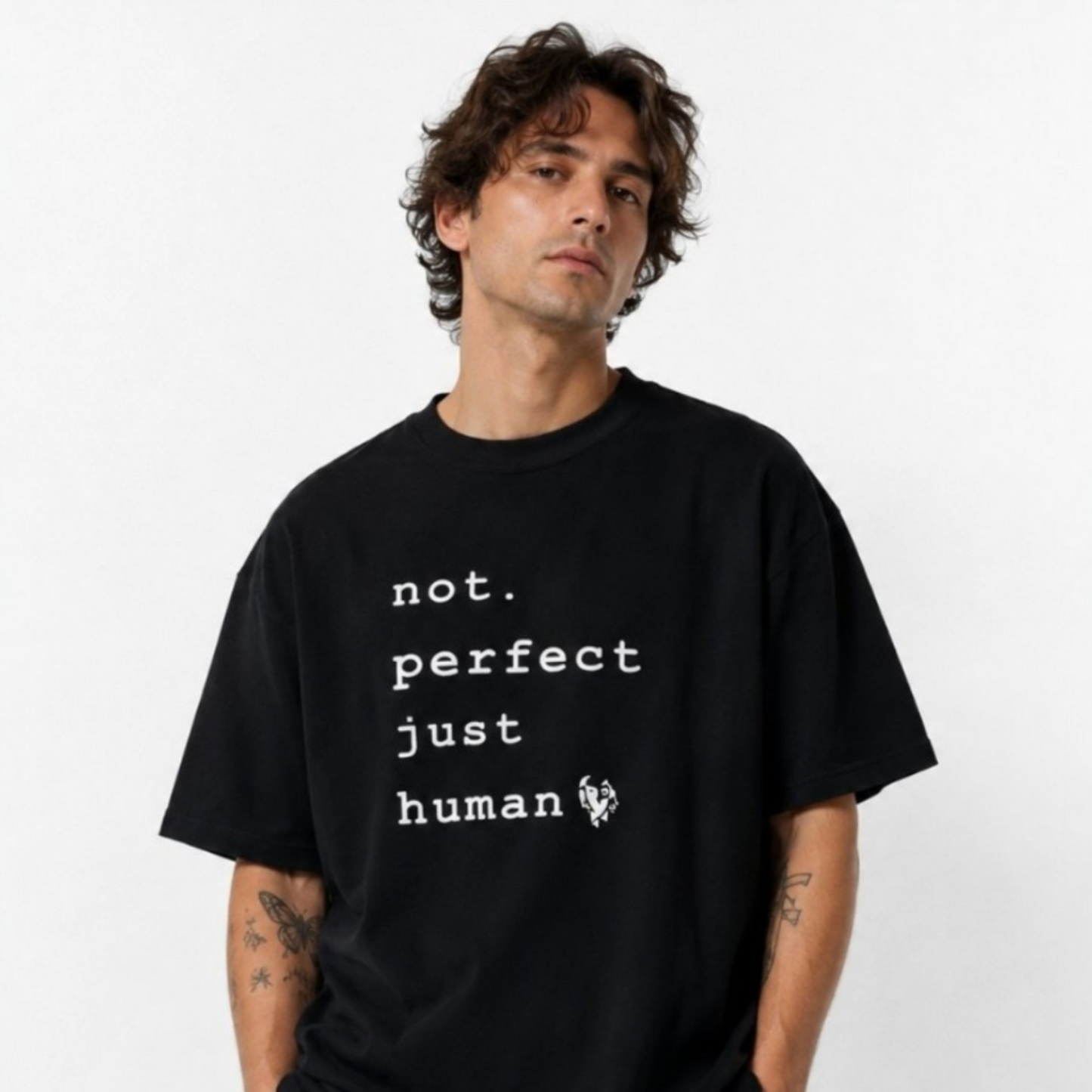 CALM HUMAN “not perfect” Tee