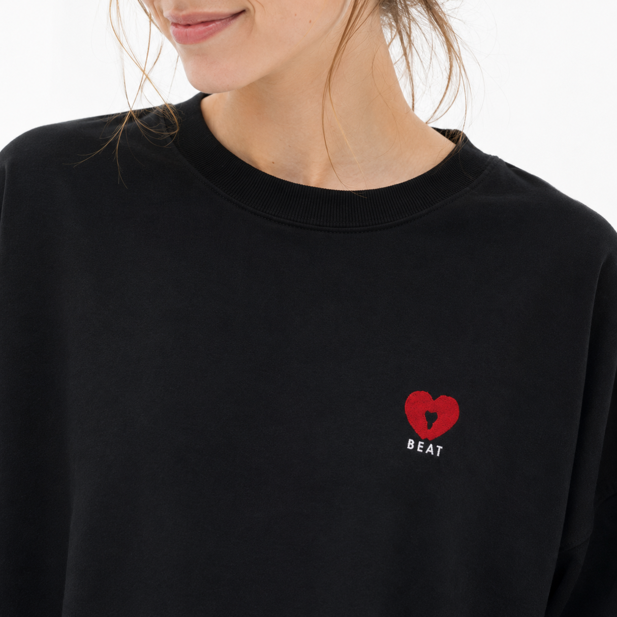 SOBI BEAT Signature Heart Long Sleeve Tee