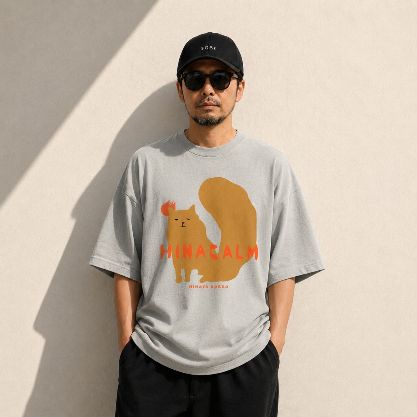 HINACALM Calm Cats Graphic Tee