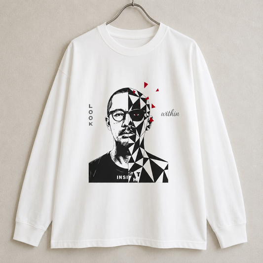 CALM HUMAN 004 – INSIGHT Heavyweight Long Sleeve Tee