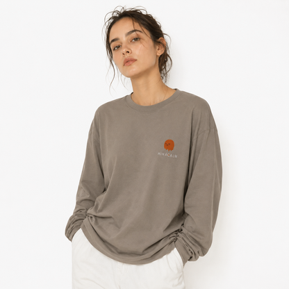 HINACALM Symbol Logo Long Sleeve Tee