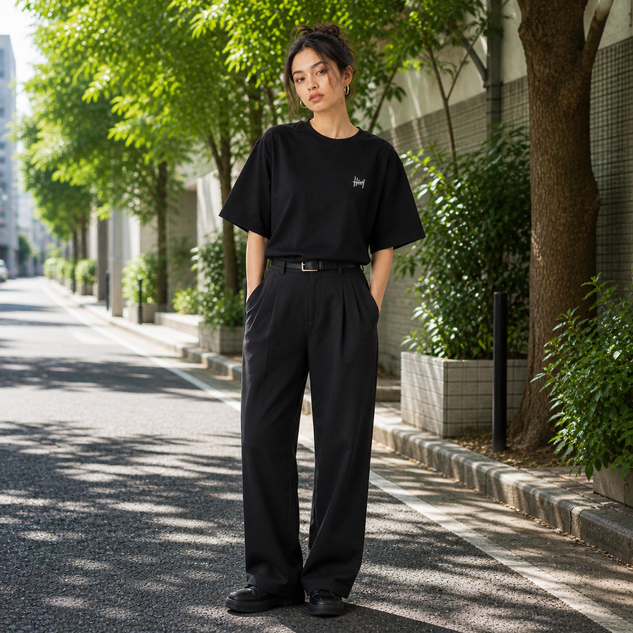 HINATA Logo Unisex Oversized Tee