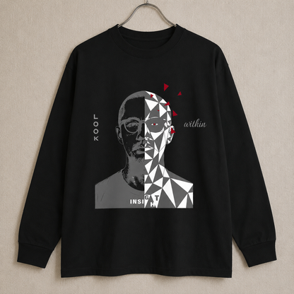CALM HUMAN 004 – INSIGHT Heavyweight Long Sleeve Tee