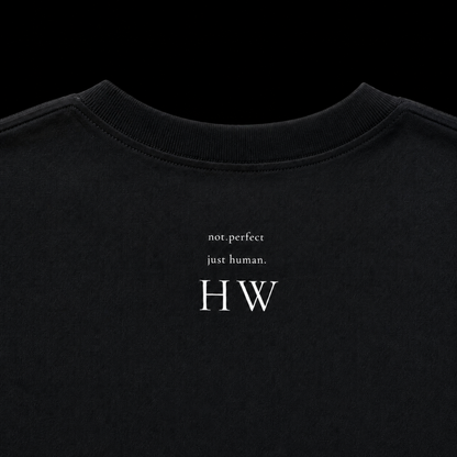 Personalized Not Perfect Just Human Shirt - Minimalist Japandi Tee