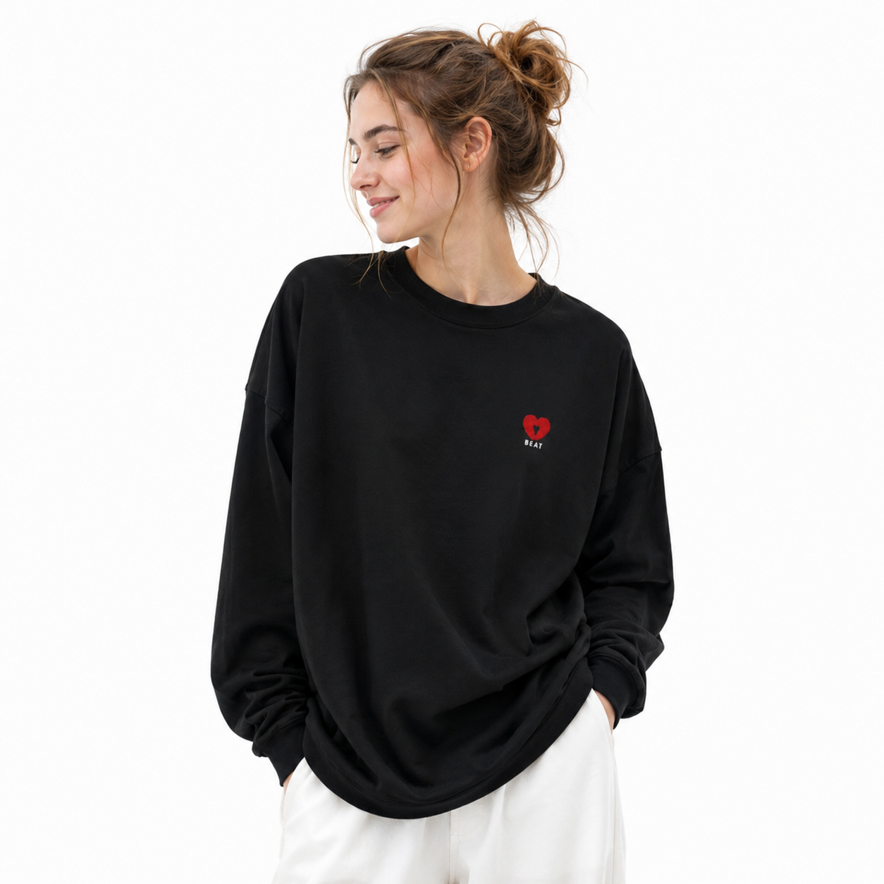 SOBI BEAT Signature Heart Long Sleeve Tee