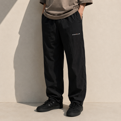 HINACALM Minimal Logo Nylon Pants
