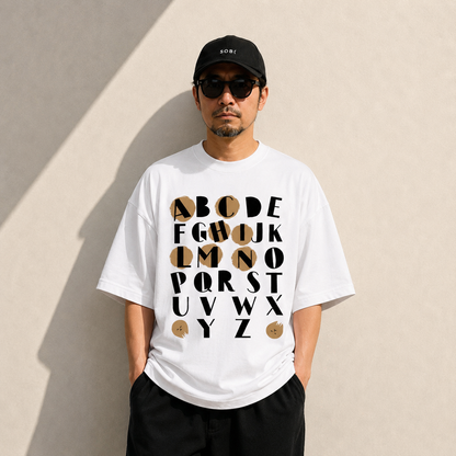 HINACALM Alphabet Sun Tee