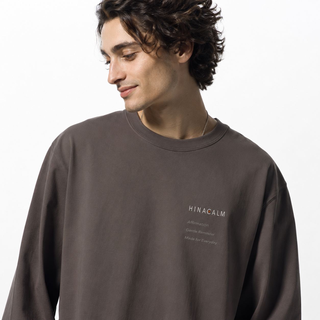 HINACALM Affirmation Embroidered Sweatshirt
