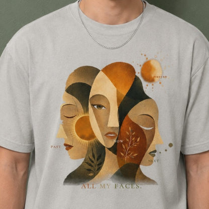 CALM HUMAN 003 - MURAYAN ALL MY FACES Graphic Tee