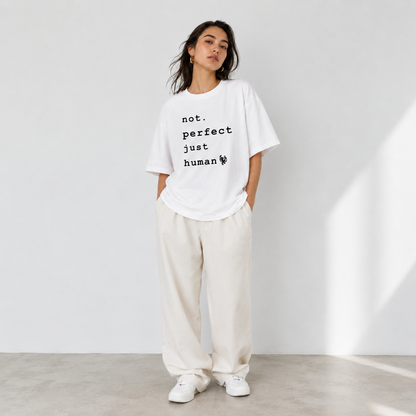 CALM HUMAN “not perfect” Tee