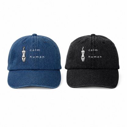SHIZUKA Denim Cap - CALM HUMAN