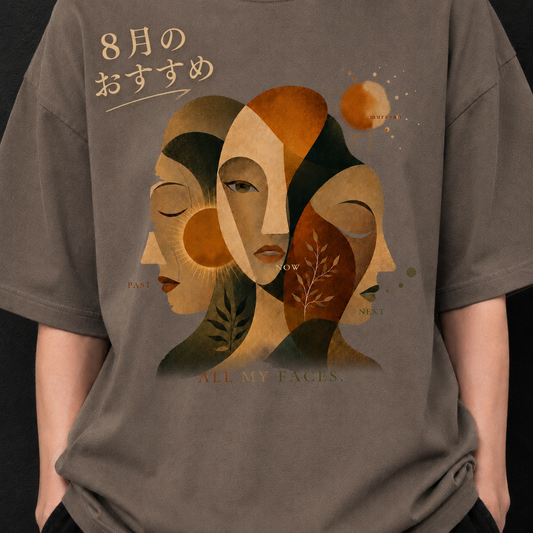 CALM HUMAN 003 - MURAYAN ALL MY FACES Graphic Tee