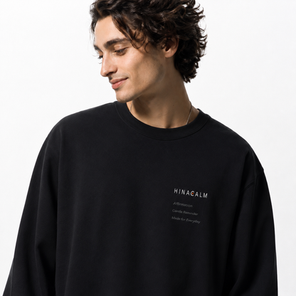 HINACALM Affirmation Embroidered Sweatshirt