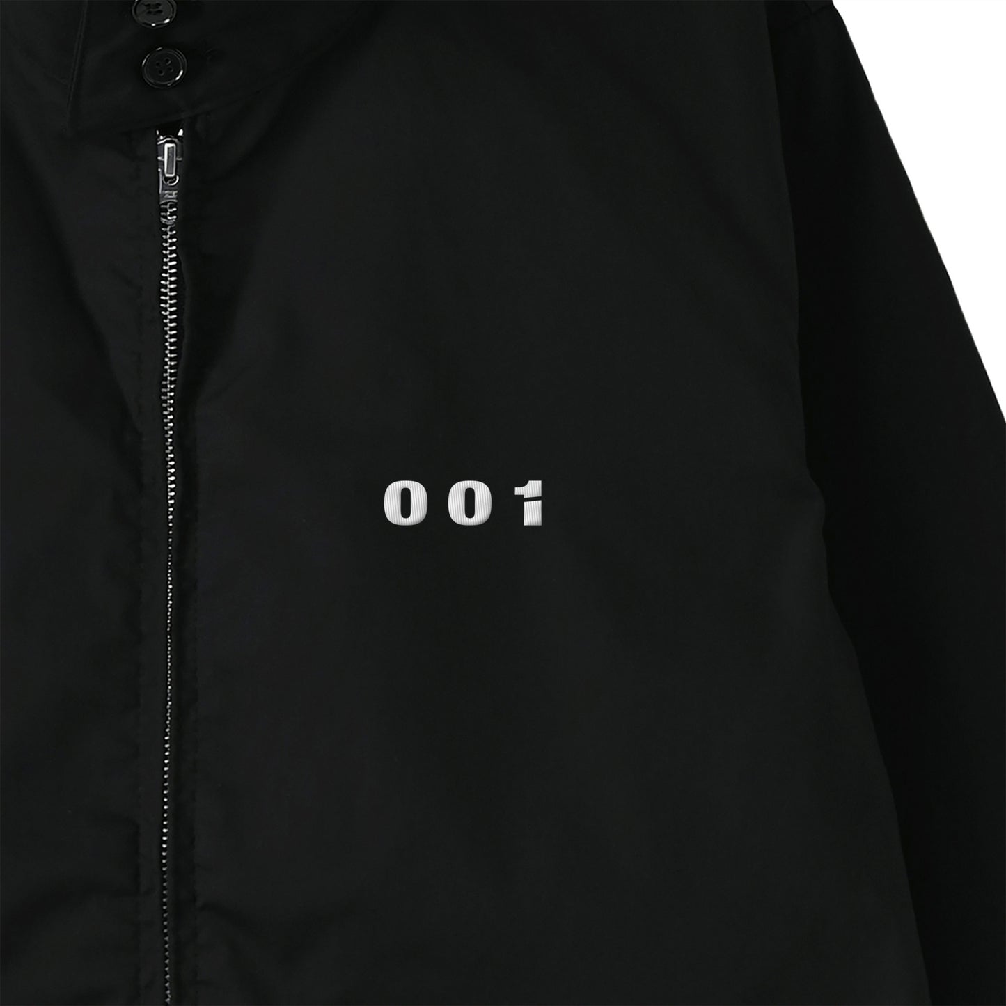 CALM HUMAN 001 – SIGNATURE HARRINGTON JACKET black image