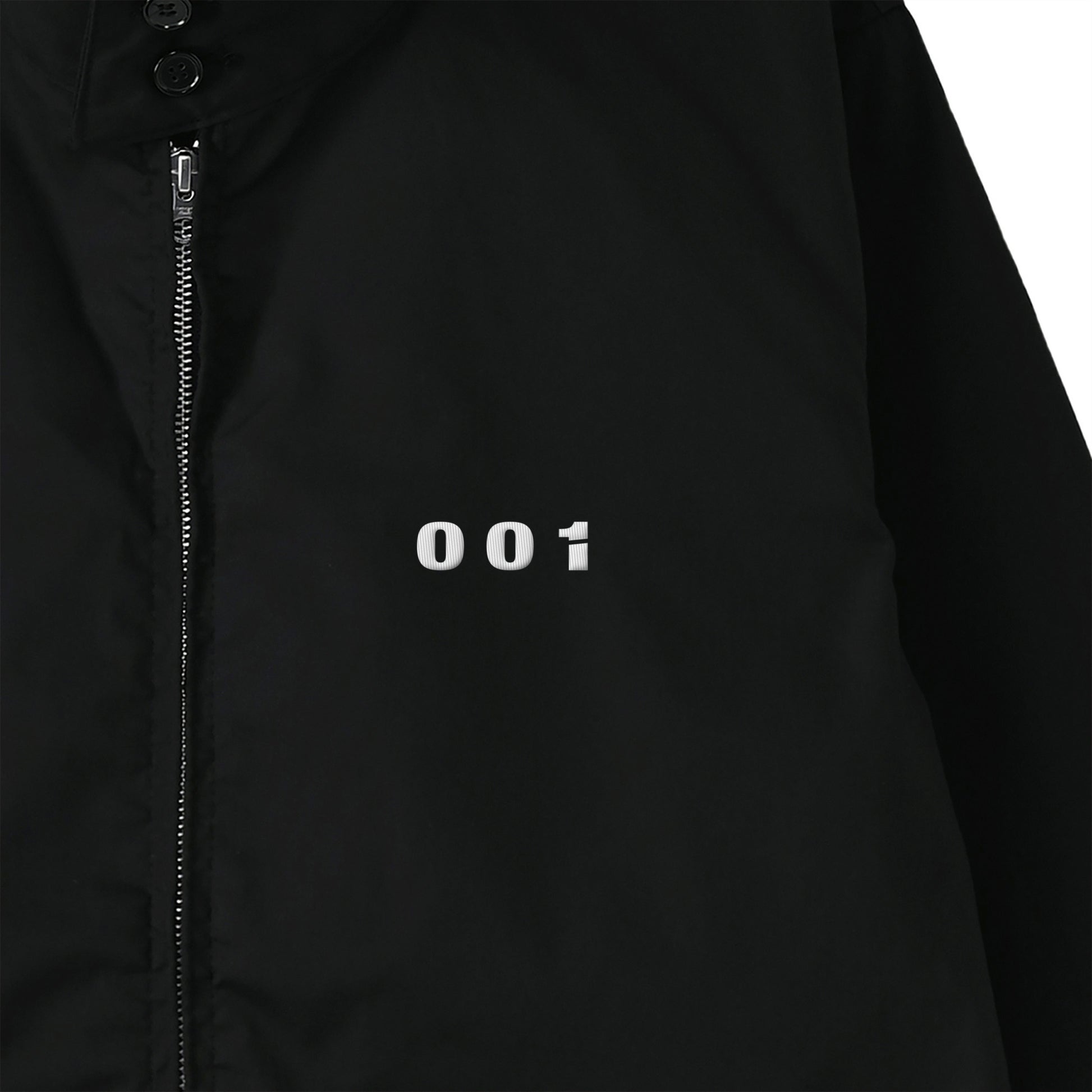 CALM HUMAN 001 – SIGNATURE HARRINGTON JACKET black image